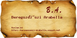 Beregszászi Arabella névjegykártya
